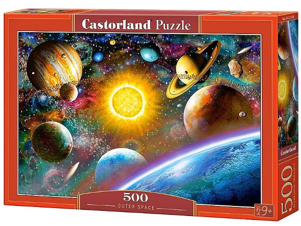Puzzle Castorland 500 dílků - Planety sluneční soustavy art. 52158