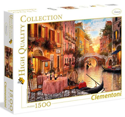 Puzzle CLEMENTONI 1500 dílků - D.Davison: Benátky, Itálie