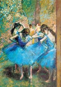 TREFL Puzzle Edgar Degas Tanečnice v modrém 1000 dílků