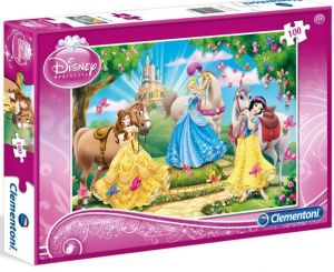 CLEMENTONI Dětské puzzle 100 dílků - Disney Princezny s koníky