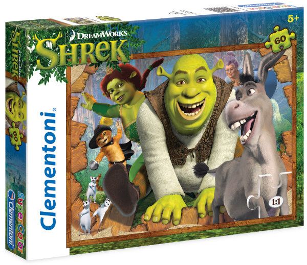 Puzzle Clementoni 60 dílků - Shrek 26945