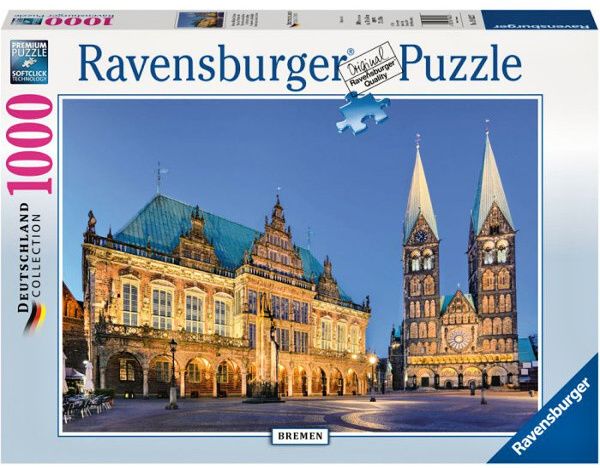 Puzzle Ravensburger 1000 dílků - Brémy 196227
