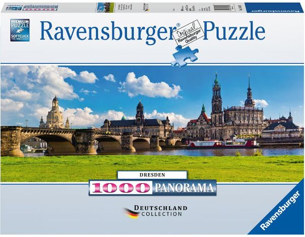 Puzzle Ravensburger 1000 dílků panorama - Drážďany 196197