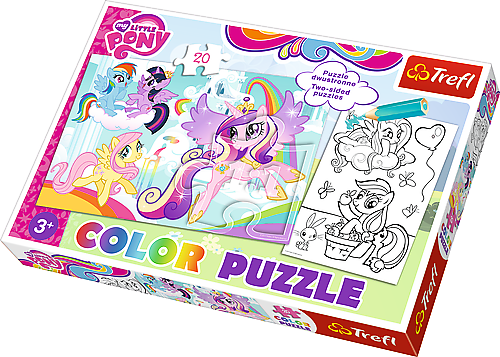 Color puzzle 20 dílků - Koníčci My Little Pony 36516 Trefl