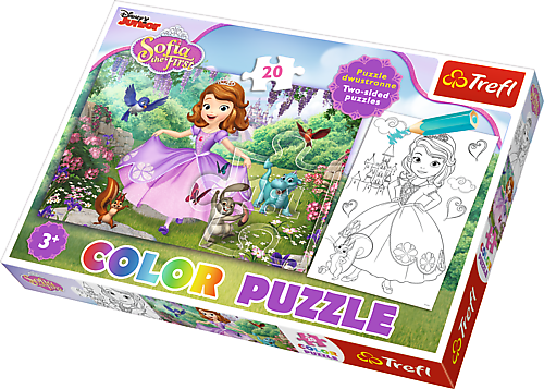 Color puzzle 20 dílků - Sofie První 36515 Trefl