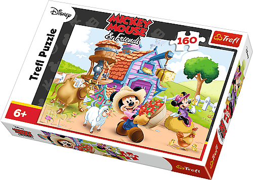 Puzzle Trefl 160 dílků - Farmář Mickey - 15337