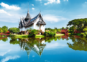 TREFL Puzzle 1000 dílků - Palác Sanphet Prasat Thajsko 10437