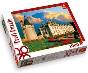 1000 dílků  Chateau de Chenonceau - Francie  - puzzle Trefl 10238