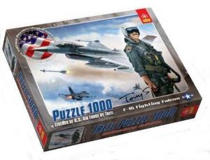 1000 dílků  F-16 Fighting Falcon - puzzle Trefl 10241  - AKCE