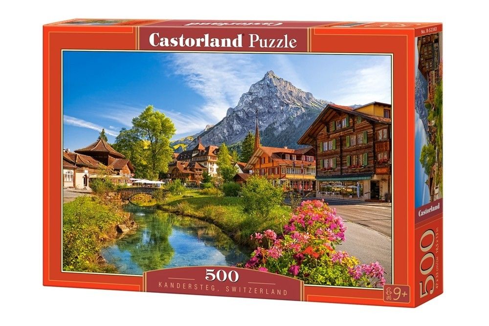 Puzzle Castorland 500 dílků - Kandersteg Švýcarsko 52363
