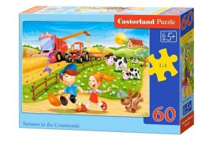 Puzzle Castorland 60 dílků - život na vesnici  06878