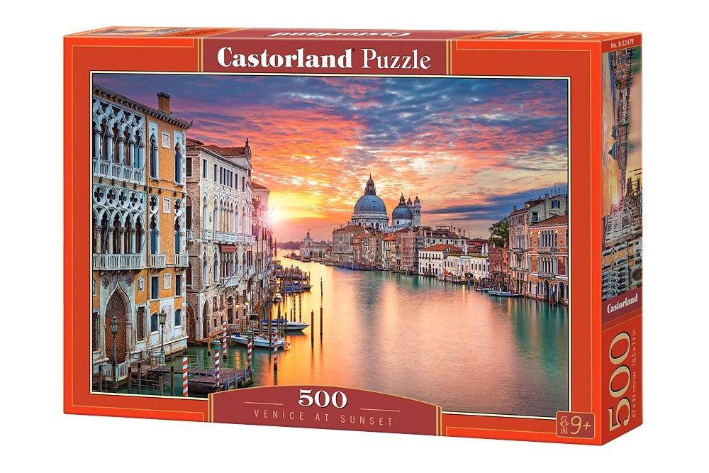 Puzzle Castorland 500 dílků - Západ slunce v Benátkách 52479