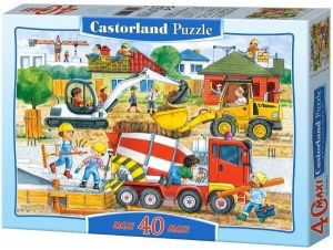 Puzzle Castorland 40 dílků MAXI - Staveniště 040018