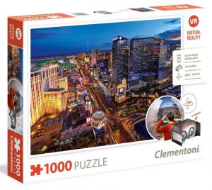 Clementoni  puzzle 1000 dílků Virtual Reality- Las Vegas 39404