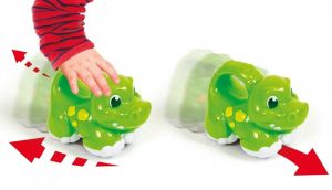 Clementoni - zábavné zvířátko na pull-back - krokodýl