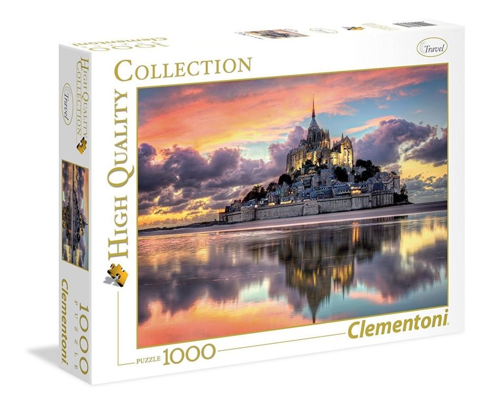 Puzzle Clementoni 1000 dílků - Mont Saint-Michel 39367