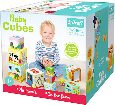 Trefl Baby Cubes puzzle - farma 60468