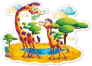 Puzzle Castorland 12 dílků MAXI - žirafy na savaně  120178