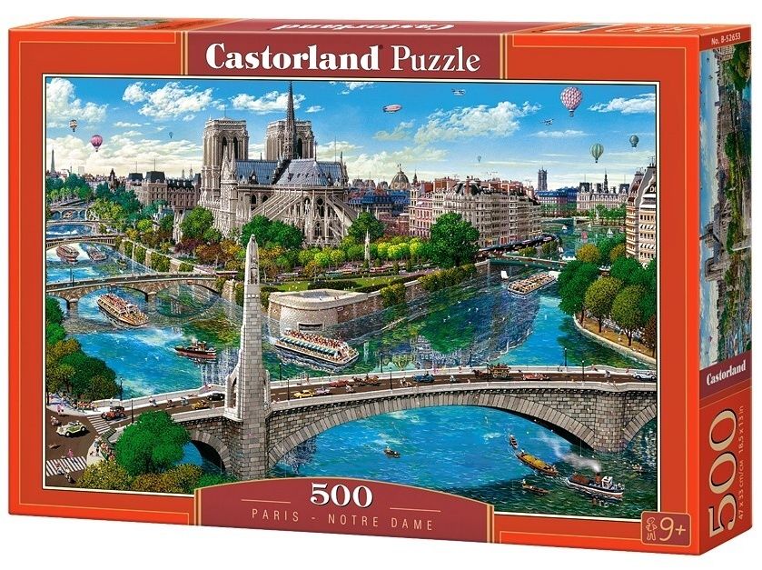 Puzzle Castorland 500 dílků - Paříž - Notre Dame 52653
