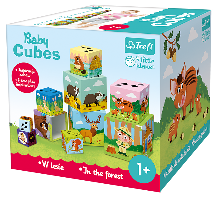Trefl Baby Cubes puzzle - v lese 60664