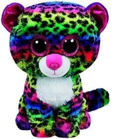 TY Beanie Boos - Dotty - barevný  leopard   37189 - 15 cm plyšák