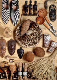 1000 dílků  Africké artefakty -   puzzle Ravensburger