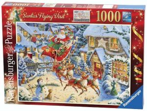 1000 dílků  Návštěva Santa Klause  -   puzzle Ravensburger 192519