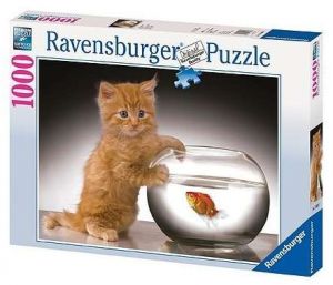 1000 dílků dobrou chuť koťátko -   puzzle Ravensburger 158003