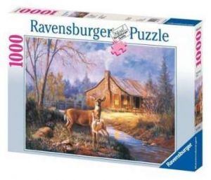 1000 dílků  Jeleni na kraji lesa -   puzzle Ravensburger