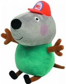 TY Beanie Babies - Peppa Pig - prasátko Pepina -  Dědeček Pes  - 15 cm plyšák - plyšová  hračka  