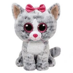 TY Beanie Boos - Kiki - žíhaná kočička   37075  - 24 cm plyšák