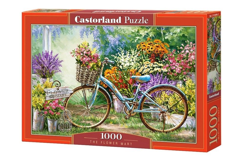 Puzzle Castorland 1000 dílků - Tržiště s květinami 103898