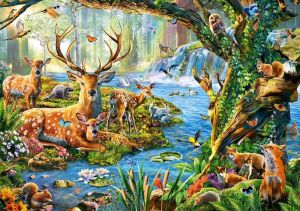 Puzzle Castorland 500 dílků - Život v lese 52929