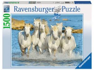 puzzle Ravensburger 1500 dílků  - koně - osvěžující běh  162857