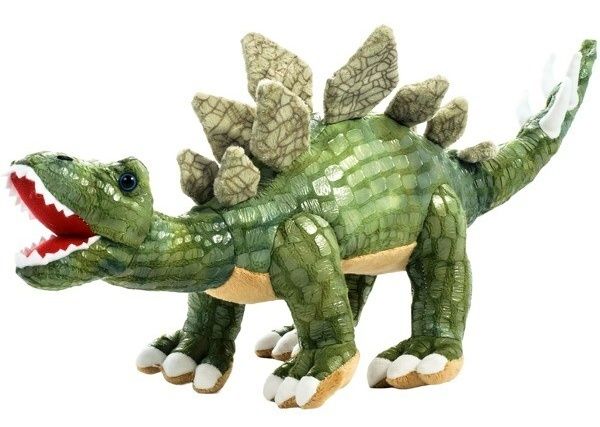 Plyšový dinosaurus - Stegosaurus tmavě zelený 71 cm velký plyšák 12956 BEPPE