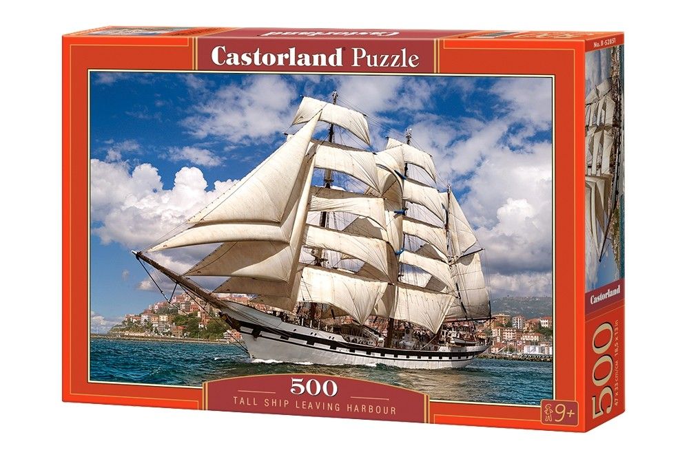 Puzzle Castorland 500 dílků - Plachetnice opouštějící přístav 52851