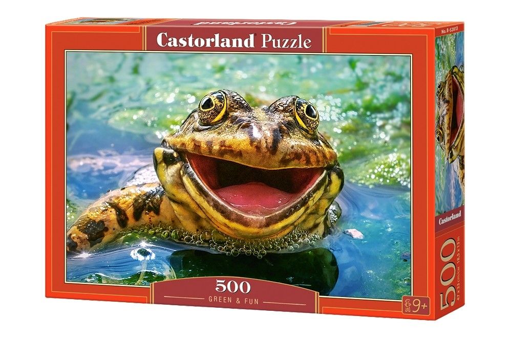 Puzzle Castorland 500 dílků - Smějící se žába 52813