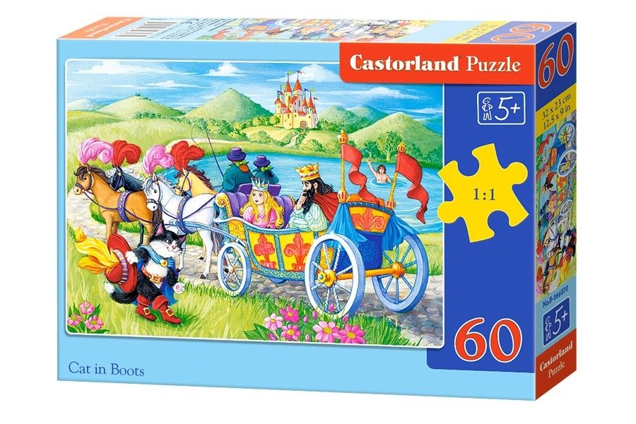 Puzzle Castorland 60 dílků - Kocour v botách - 066070
