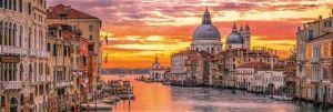 Puzzle Clementoni 1000 dílků panorama - Benátky Grand Canal 39426