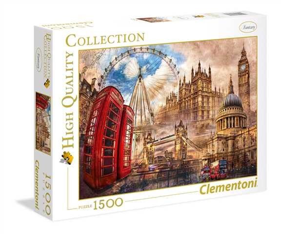 Puzzle Clementoni 1500 dílků - Londýn - koláž 31807