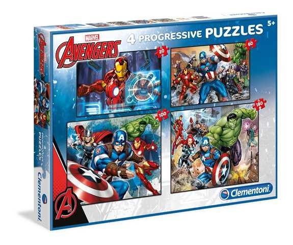 Puzzle Clementoni - 20, 60, 100 a 180 dílků - Avengers 07722