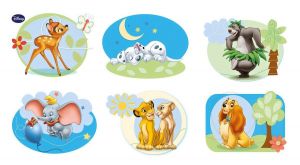 CLEMENTONI Dětské obrázkové kostky ( kubus ) - Zvířátka Disney v kufříku 41343