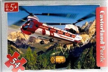puzzle Castorland 54 dílků mini - záchranářská letadla - helikoptéra