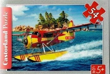 puzzle Castorland 54 dílků mini - záchranářská letadla - hydroplán