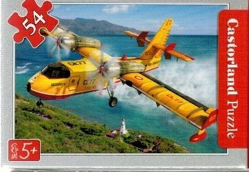 puzzle Castorland 54 dílků mini - záchranářská letadla - požární letadlo