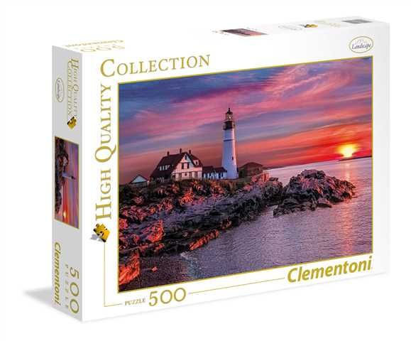 Puzzle Clementoni 500 dílků - Maják za soumraku 35049