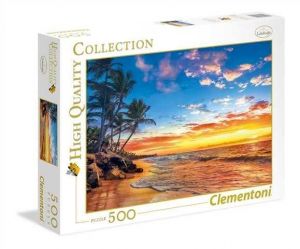 Puzzle Clementoni 500 dílků  - Pláž v ráji    35058