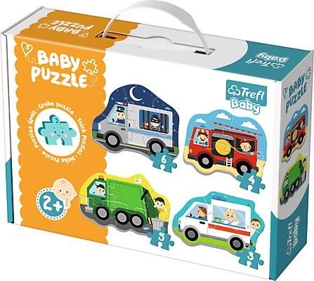Puzzle Trefl Baby Profesní auta 36071