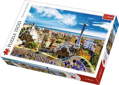 Puzzle Trefl 1500 dílků - Guell park - Barcelona 26147