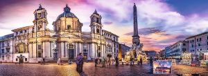 puzzle Trefl 500 dílků panorama - Piazza Navona, Řím - 29501